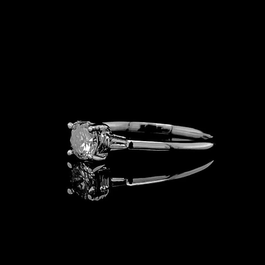 0.45ct J SI1 Round Diamond Engagement Ring 14kt