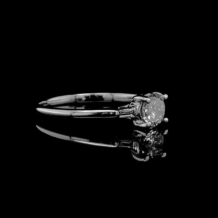 0.45ct J SI1 Round Diamond Engagement Ring 14kt