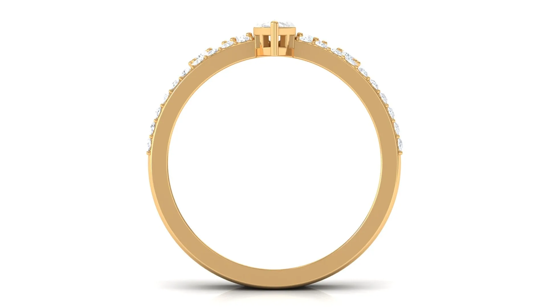 1.25 CT Marquise and Round Cut Zircon Solitaire Bridal Ring Set