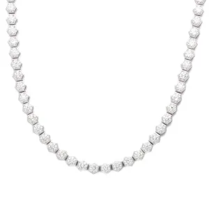 13.60ct 18k White Gold Diamond Necklace
