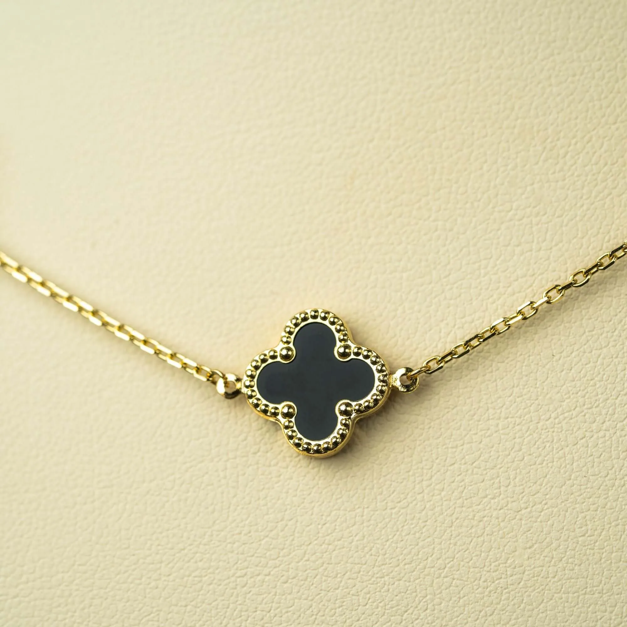 14K Clover Chain & Bracelet Set