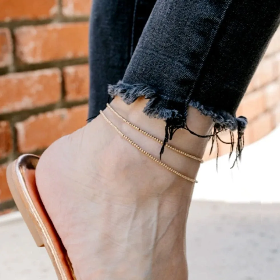 14k Gold Filled Anklet 2mm