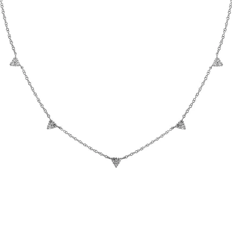14k Rose Gold Diamond Necklace