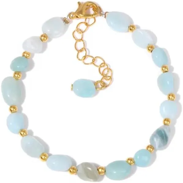 1pcs Natural 6-8mm Irregular Stone Bracelets Stone Braid Bracelet Adjustable Handmade Bracelets Men Women
