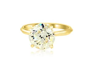 2.99 KSI1 Old Euro Diamond Lena Yellow Gold Ring