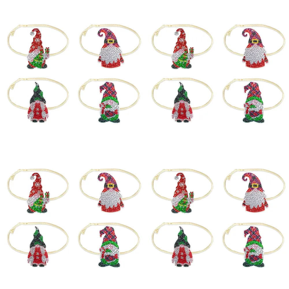 4PCS Diamond Painting Xmas Hanging Ornament Drapes Rope (Gnome #2)