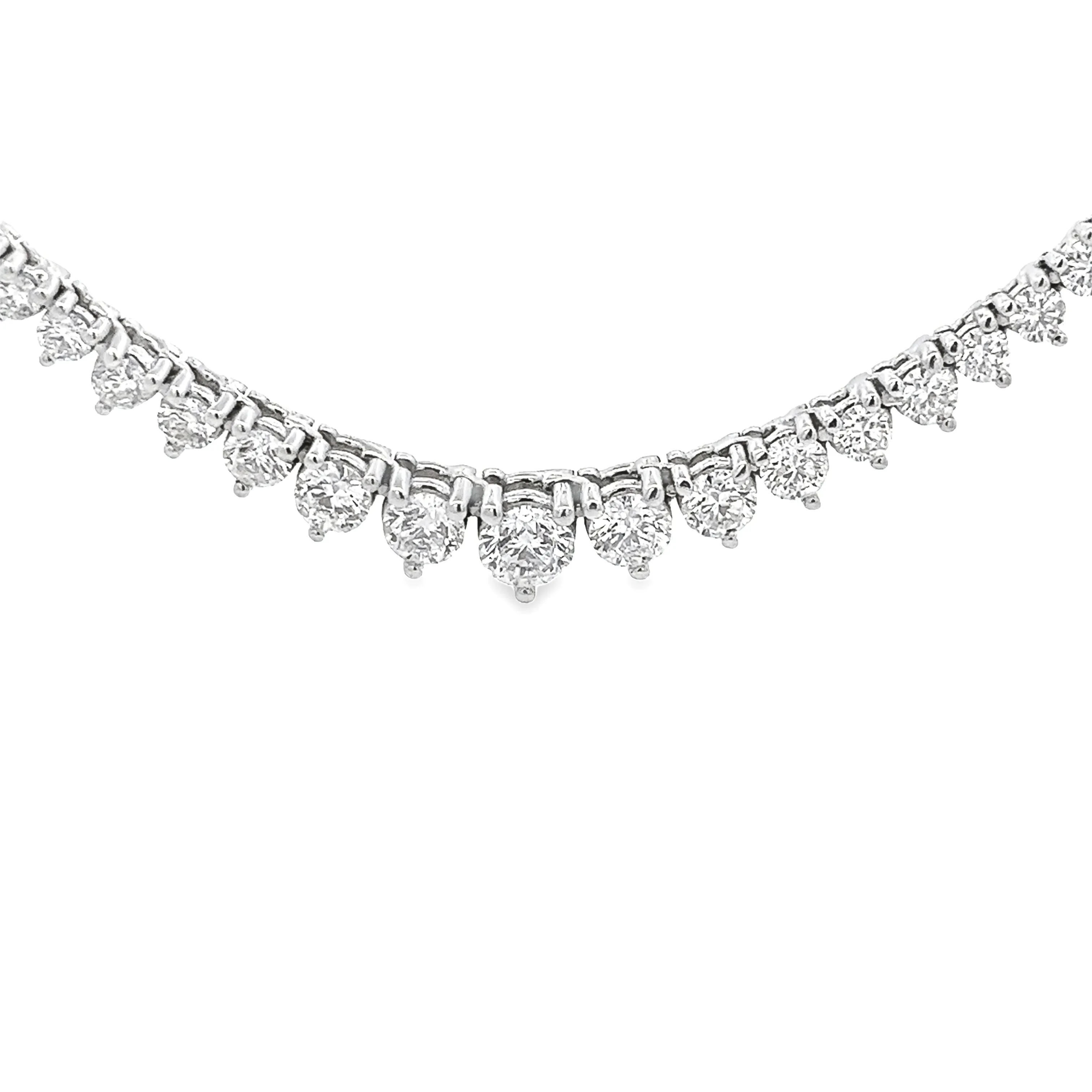 6.05ct 14k White Gold Diamond Necklace
