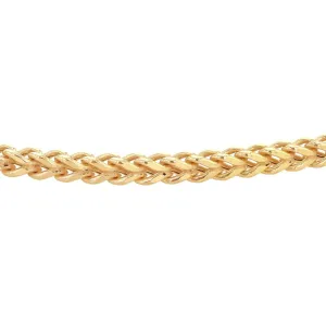 9K Yellow Gold 2.8mm Square Spiga Chain /22’’