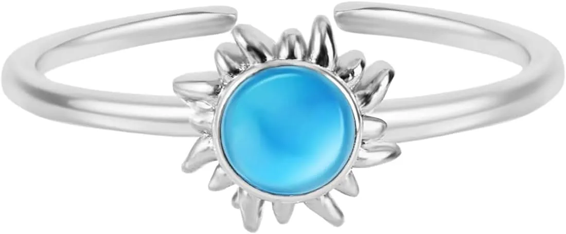 Adjustable Statement Ring Set for Women 18K Gold Plated Rings, Gold Silver Vintage Sterling Silver Ring Set Punk Ring for Daily