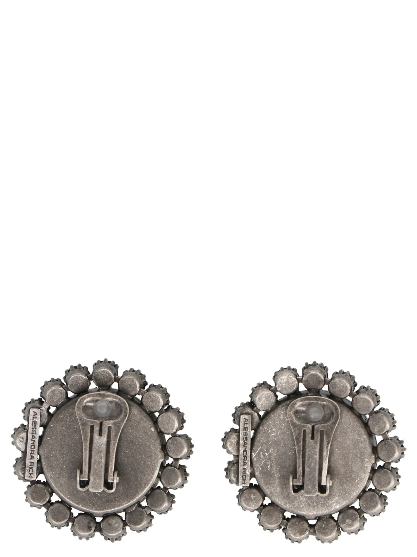 Alessandra Rich Crystal Clip Earrings