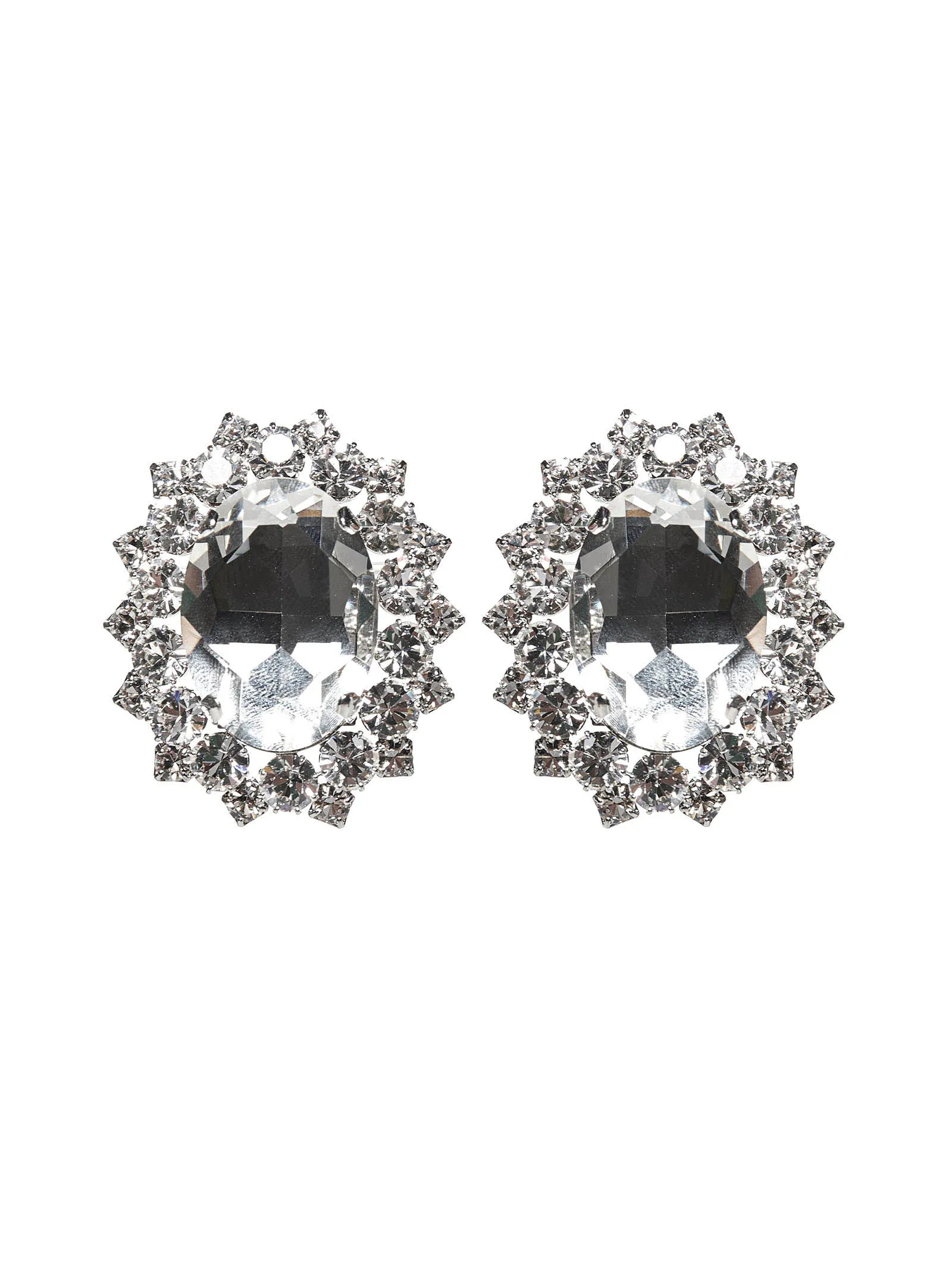 Alessandra Rich Crystal Clip-On Earrings