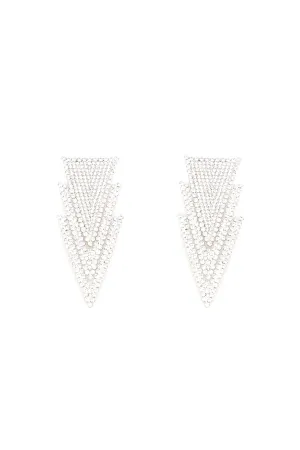 Alessandra Rich Triangle Earrings