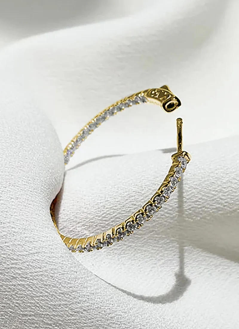 Amaia Medium Hoops 18k Gold Vermeil