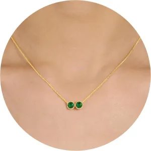 Birthstone Necklace for Women, Birthday Gifts for Women 14K Gold Necklaces for Teen Girls Dainty 1 to 12 Birthstone Christmas Gift Stocking Stuffers Valentines Mothers Day Jewelry