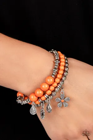 Bracelet Individual Inflorescence - Orange B056
