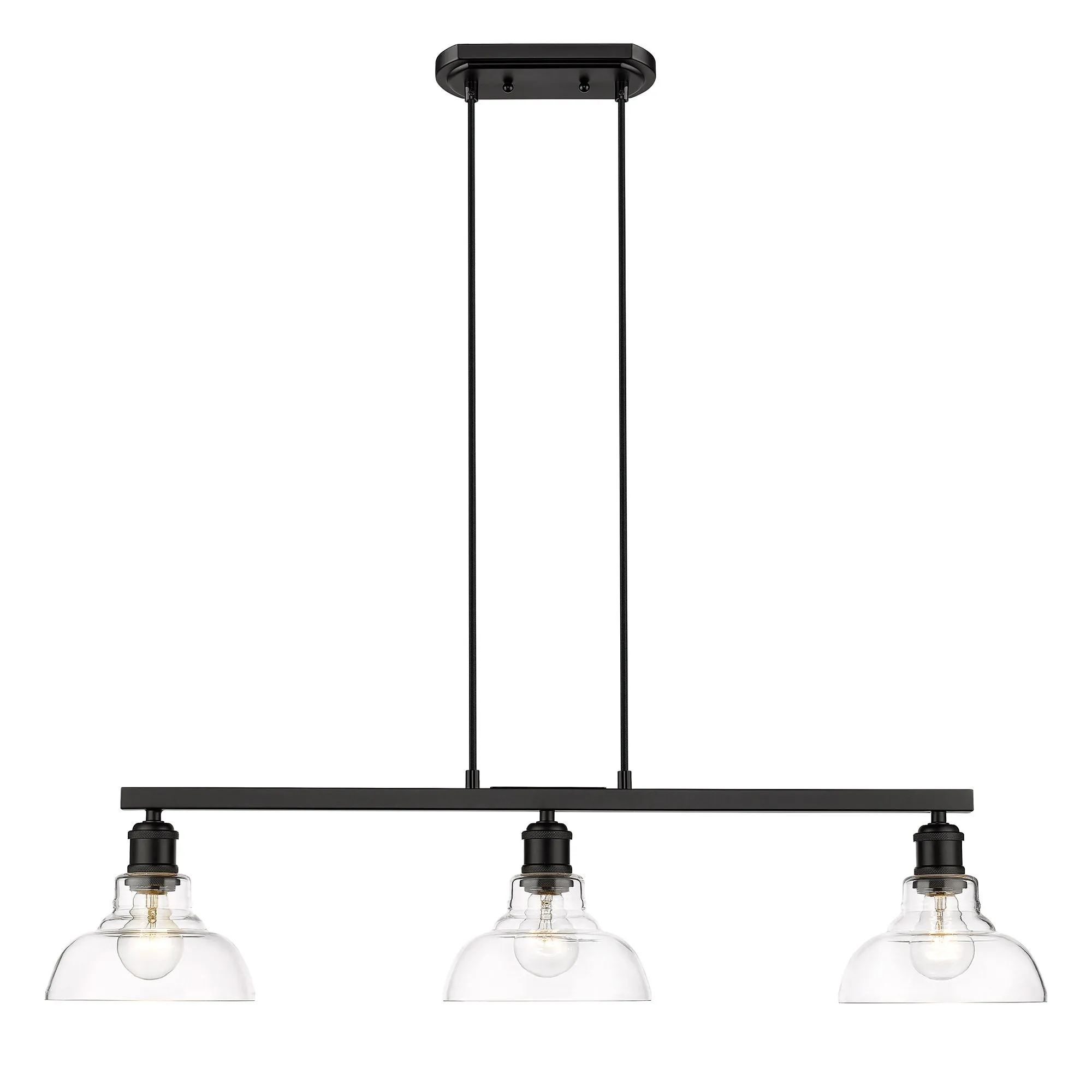 Carver Linear Pendant in Matte Black