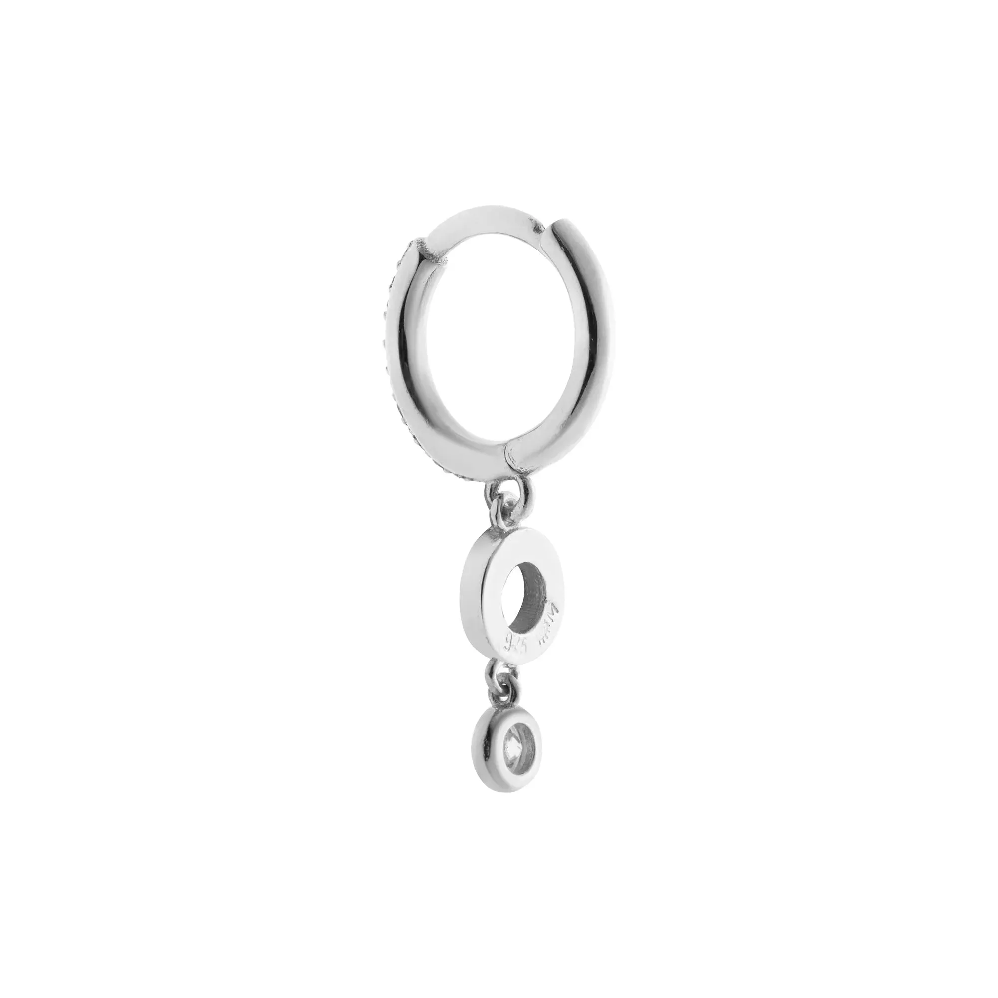 Circle Dot Drop Hoops