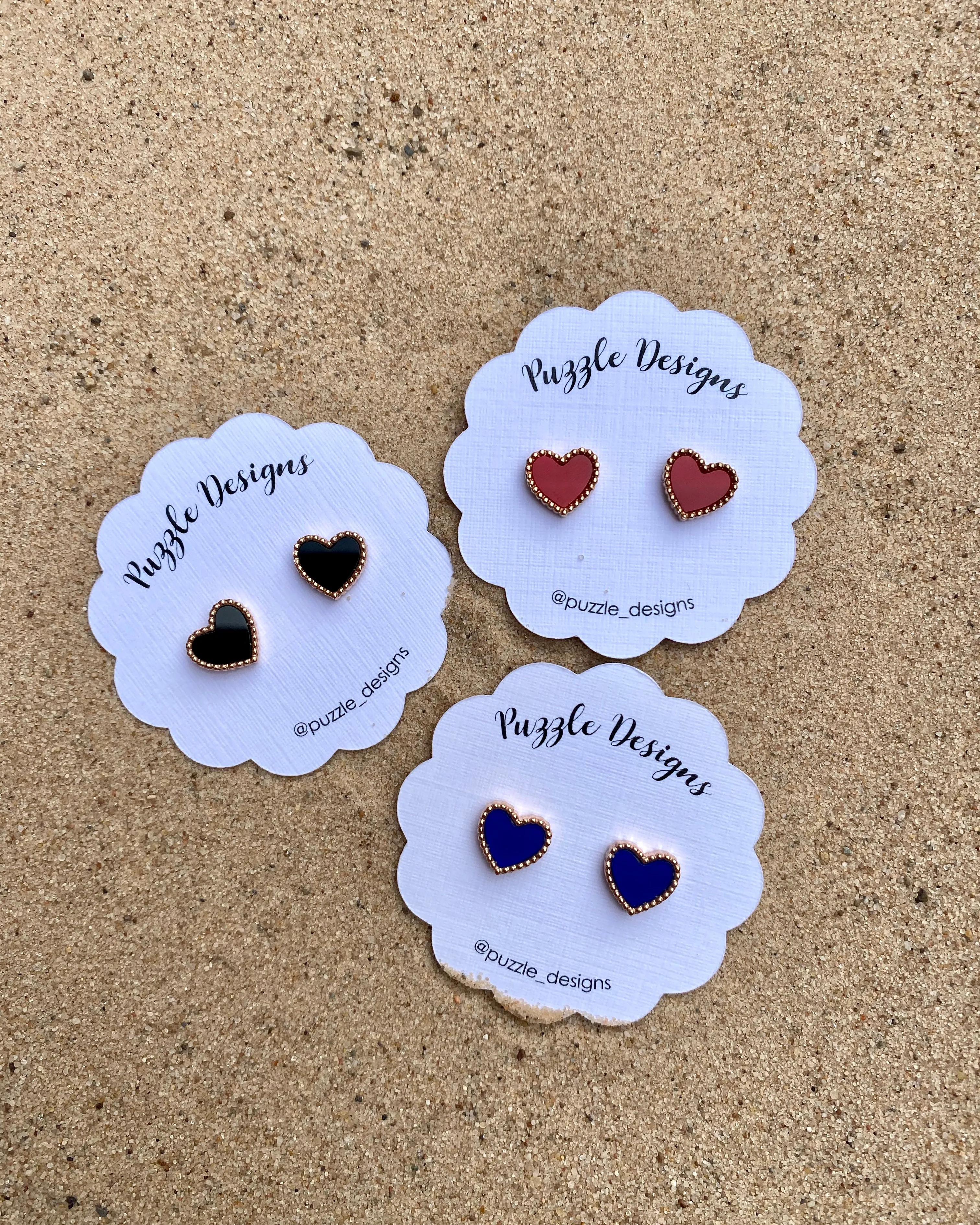 Colourful Mini Heart Earrings