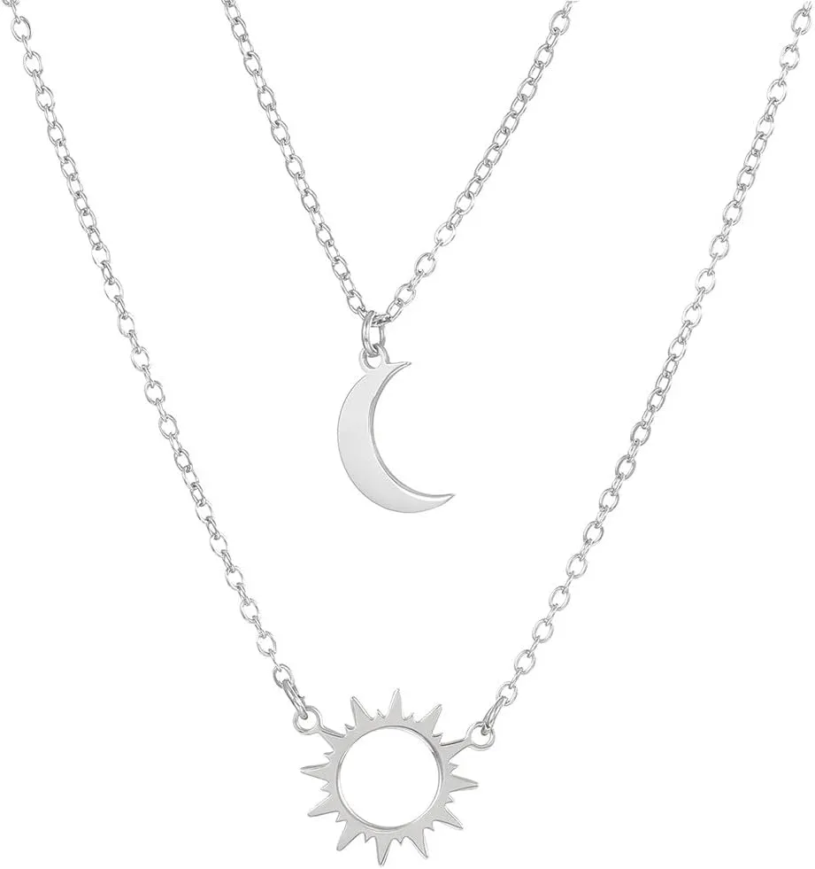 Colourful Steel Circle Necklace Choker Jewelry Chain Pendent for Girlfriend Women Birthday Anniversary Party Gift