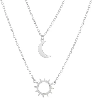 Colourful Steel Circle Necklace Choker Jewelry Chain Pendent for Girlfriend Women Birthday Anniversary Party Gift
