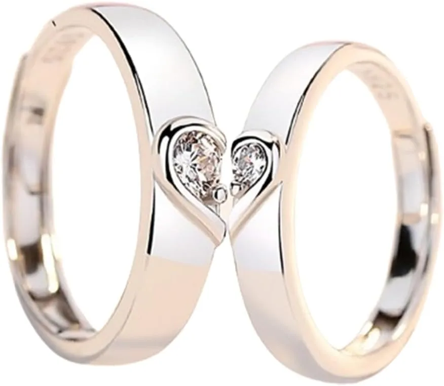 Couple Rings for Everyday Wear Delicate Couple Rings Adornment Simple and Versatile Accessories