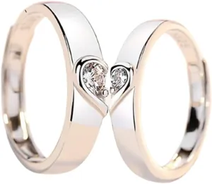 Couple Rings for Everyday Wear Delicate Couple Rings Adornment Simple and Versatile Accessories