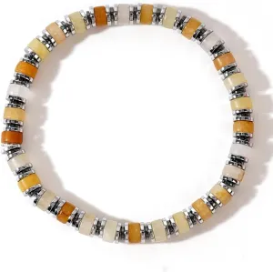 Dainty Beaded Bracelet Handmade Stretch Bracelets For Women Men Trendy,Fashion Bohemian Beads Crystal Gemstone Jewelry Gift Frindship.
