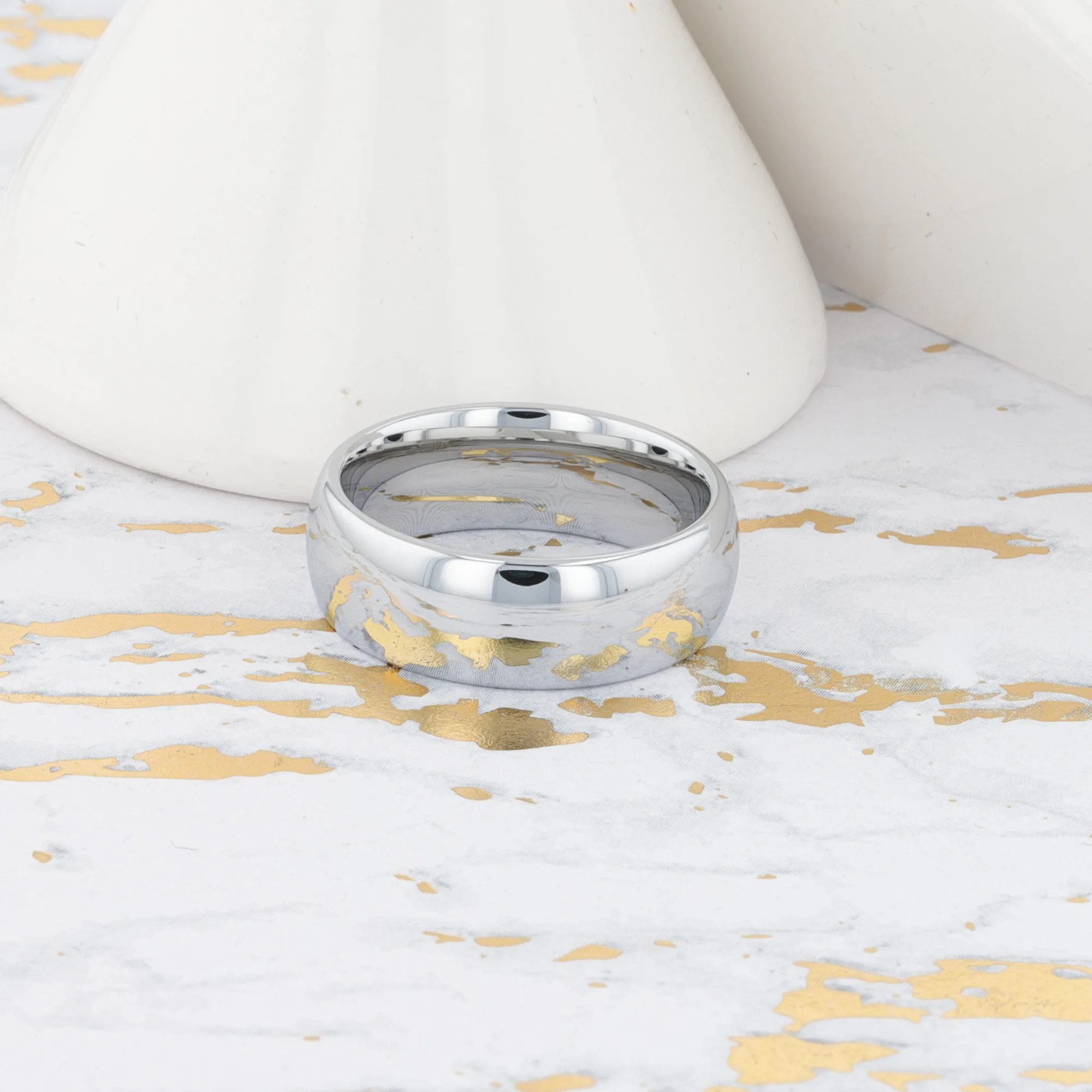 DOMINUS Domed Tungsten Carbide Ring - 2mm - 12mm