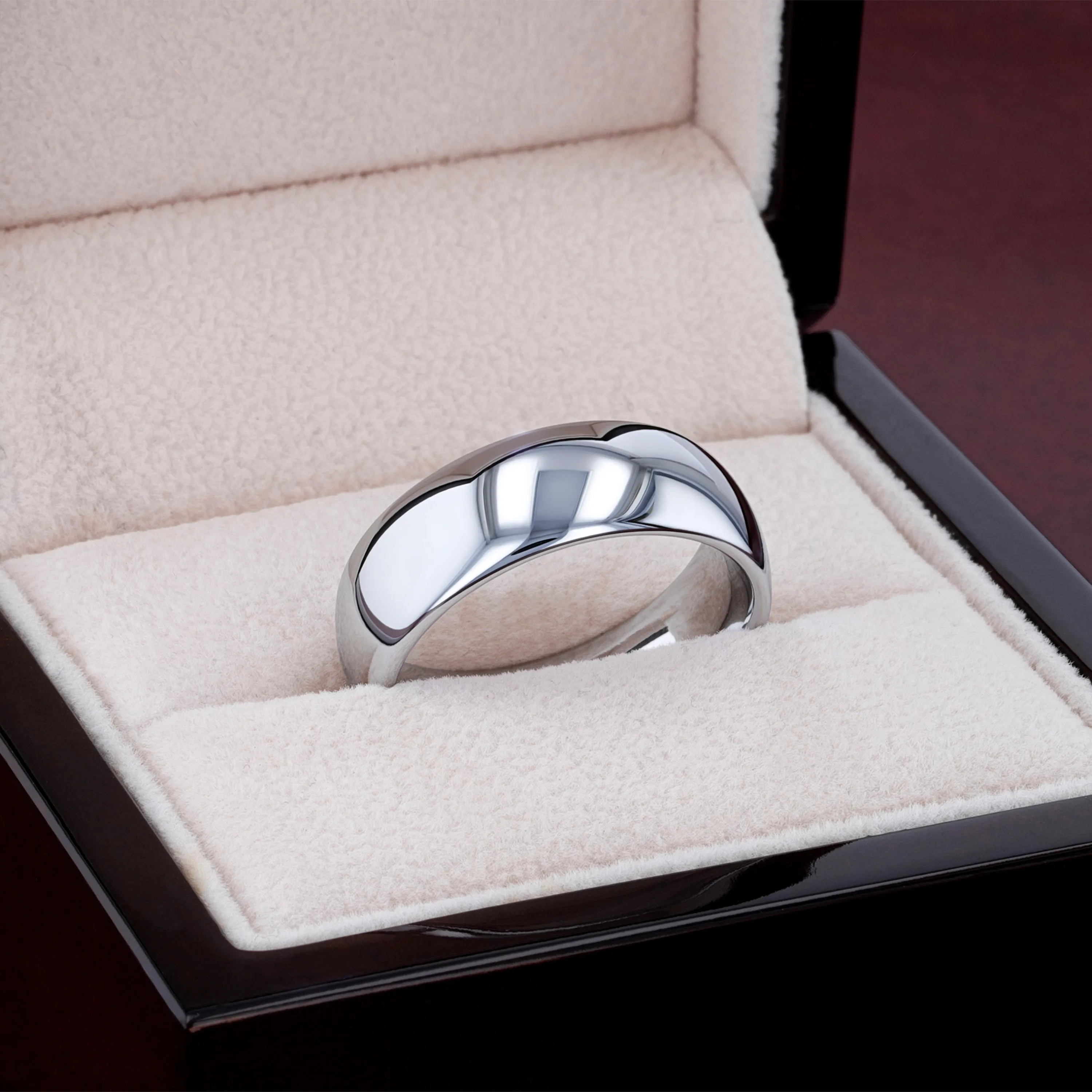 DOMINUS Domed Tungsten Carbide Ring - 2mm - 12mm