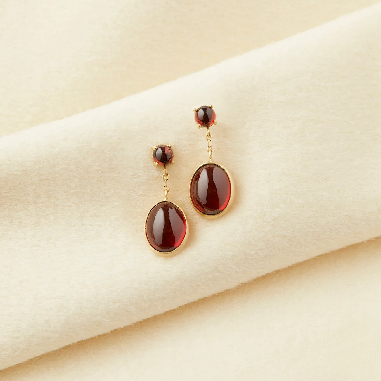 E8601GN | Garnet Glacé Earring