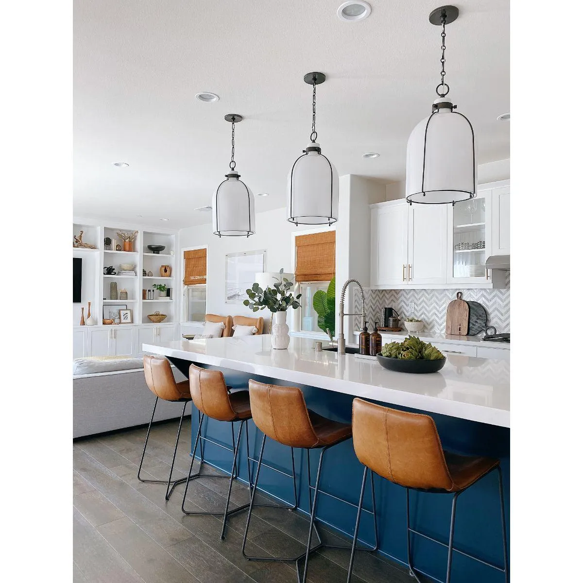 Eldridge 14 in. Birdcage Pendant Light Old Bronze Finish