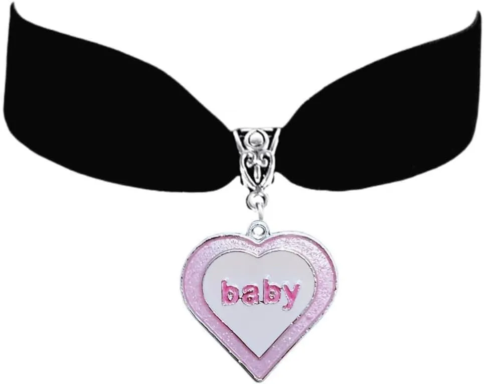 Elegant Heart Butterfly Pendant Necklaces Vintage Velvets Choker Necklaces Women Jewelry Adjustable Collar Choker