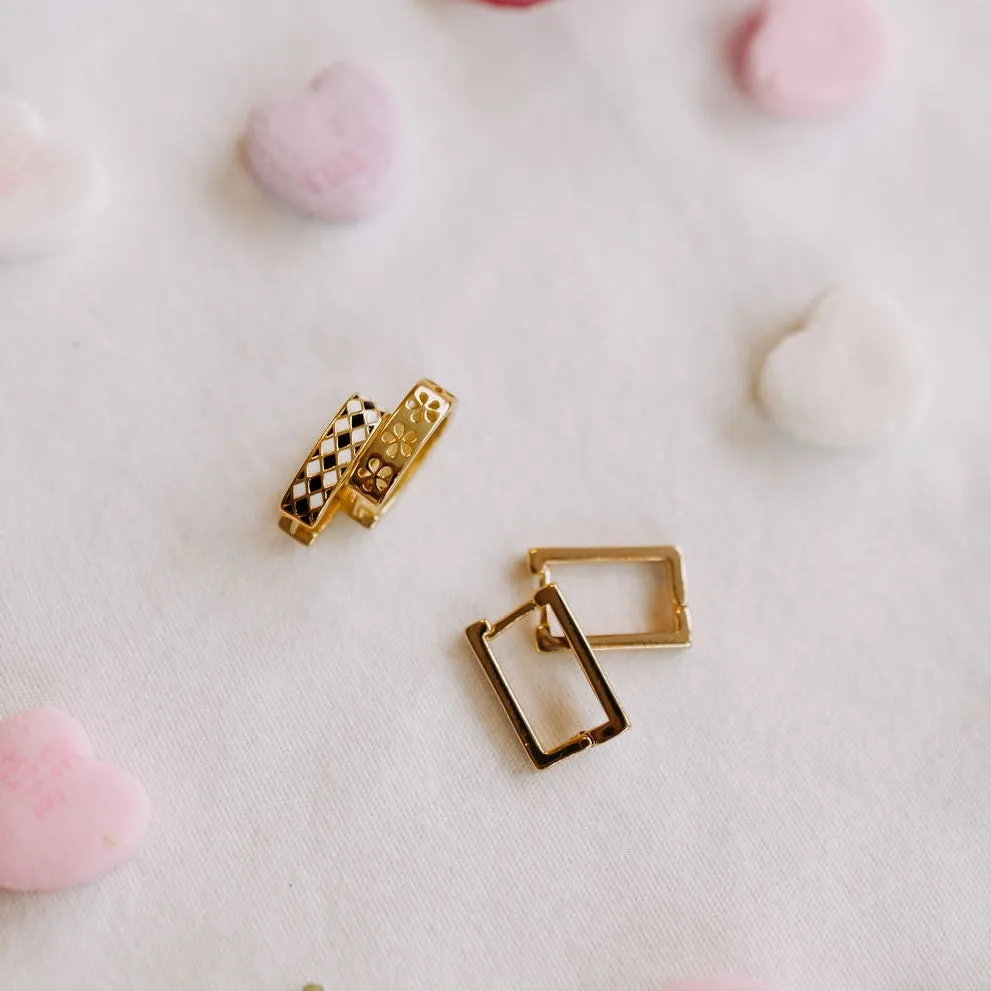 Ellie Rectangle Hoops