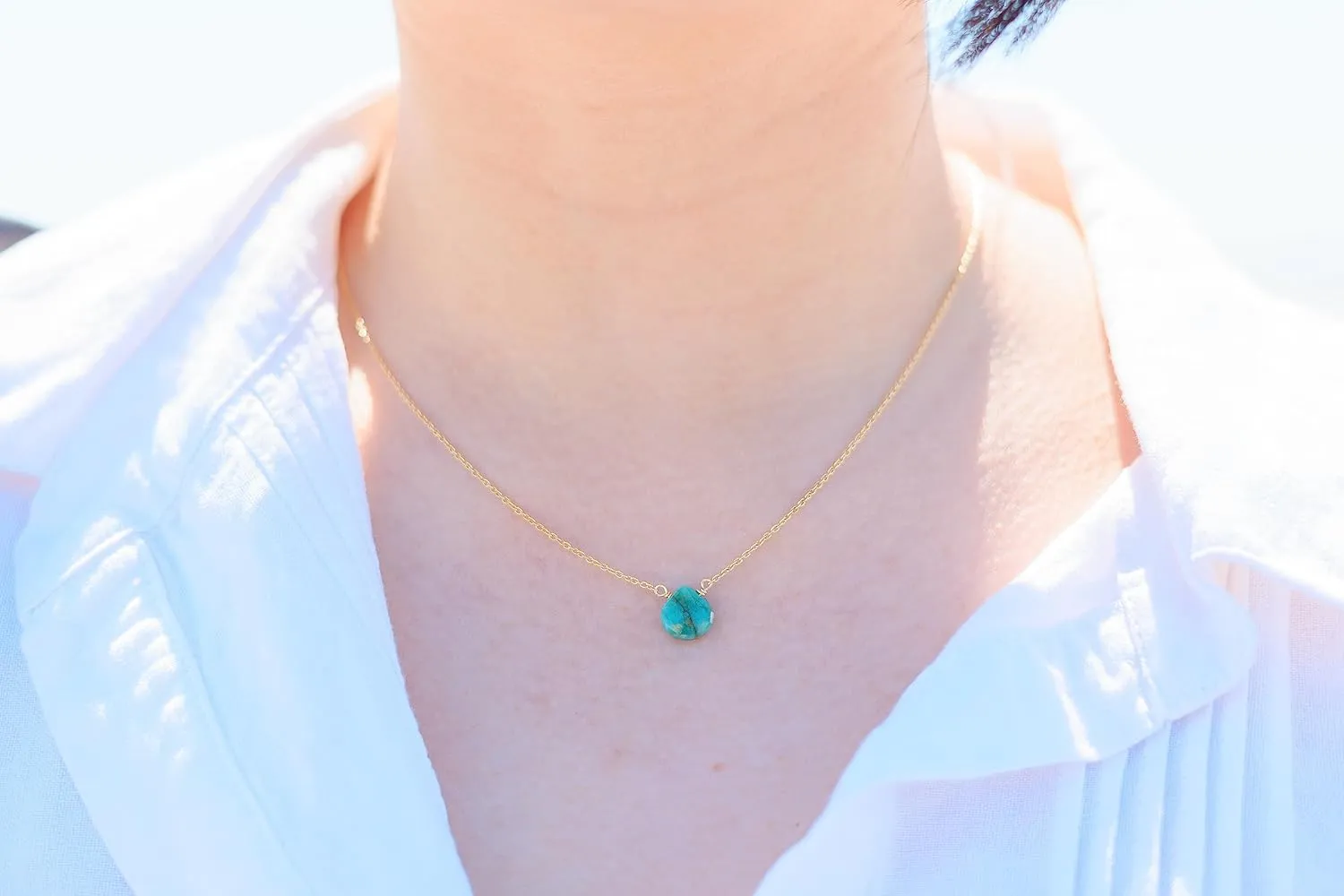 Emerald Necklace for Women, Premium Gold Heart Necklaces for Women - Tarnish Free 18K Gold Vermeil Certified S925 Classic Statement Necklace Gold Jewelry for Women - Mothers Day Gifts for Mom Wife