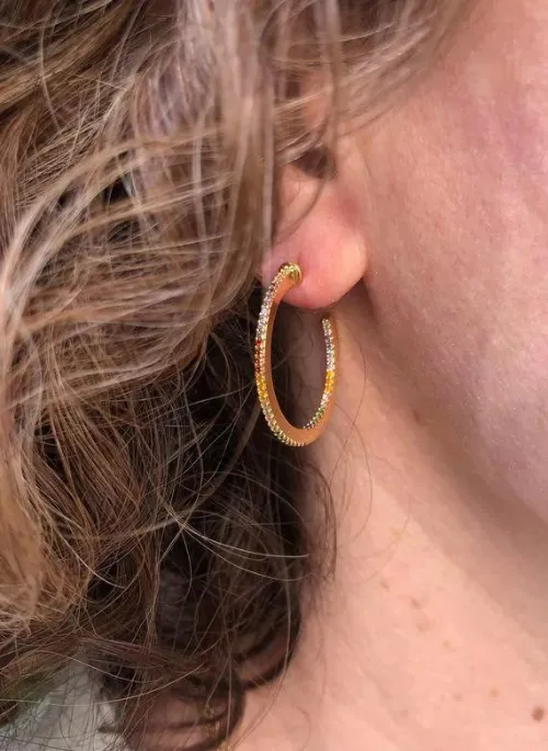 Endless Rainbow Hoops Gold