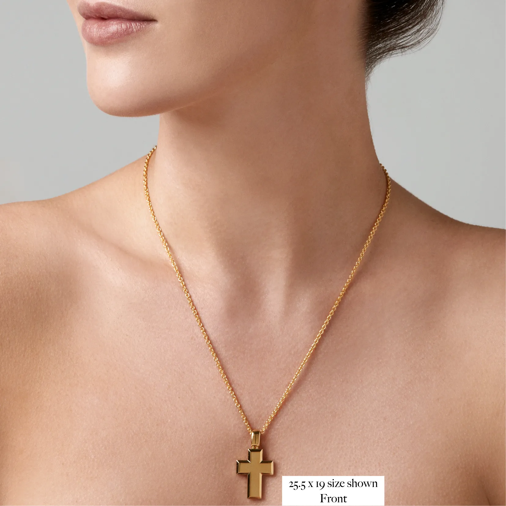 Faith Cross Necklace | Yellow Gold