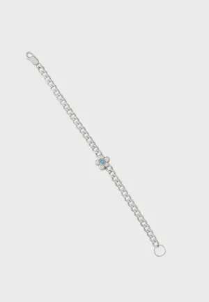 Flower Bracelet - Blue Topaz