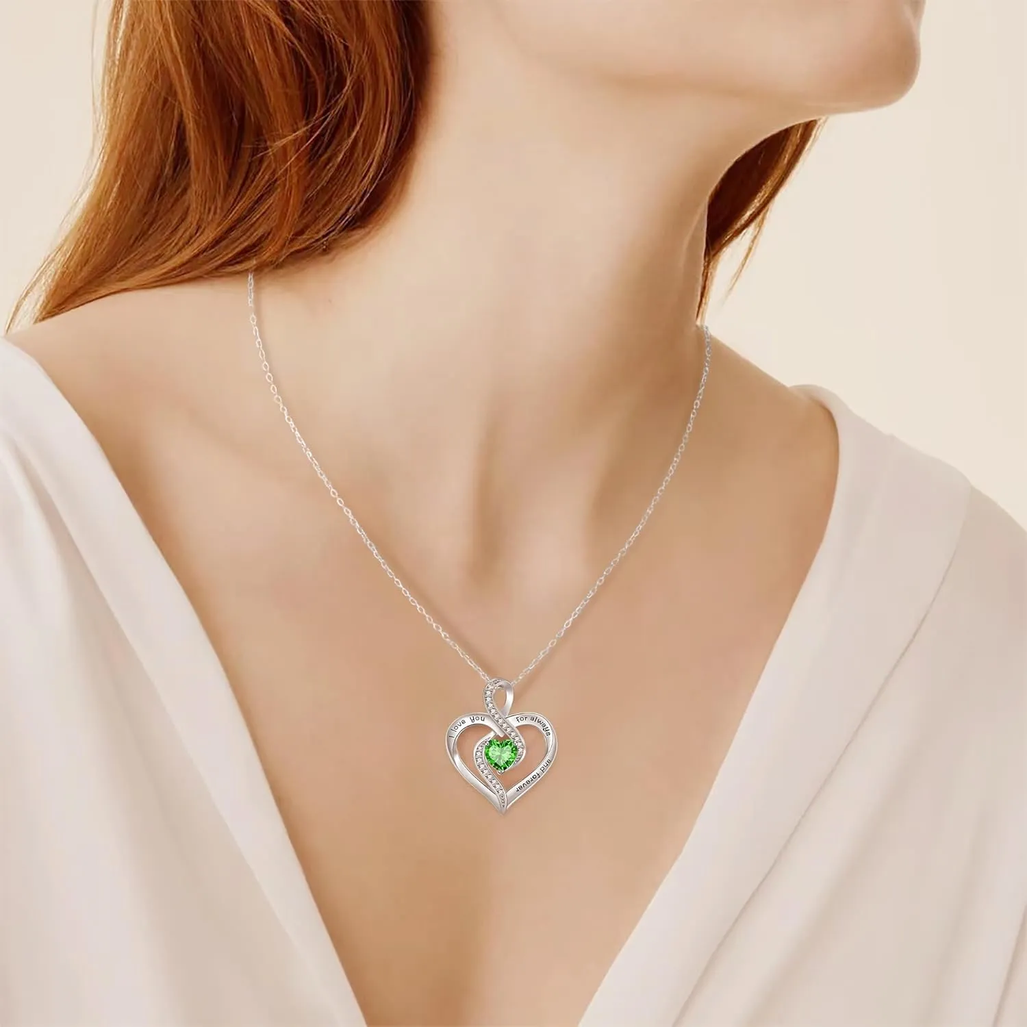    for Women   for Women S925 Sterling Silver Dainty Jewelry for Women Infinity Heart Necklace for Wife Daughter Women Birthday Gifts for Her