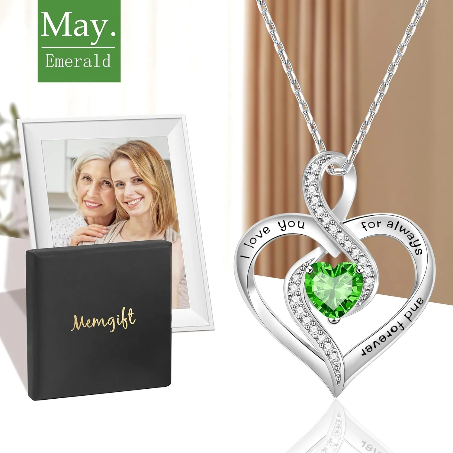    for Women   for Women S925 Sterling Silver Dainty Jewelry for Women Infinity Heart Necklace for Wife Daughter Women Birthday Gifts for Her