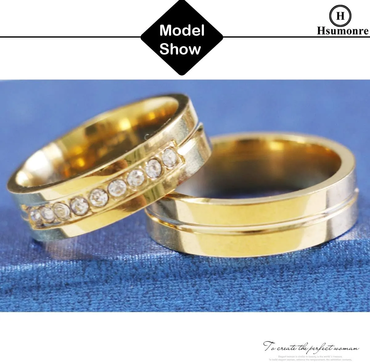 Forever Love Couple Rings Cubic Zirconia Engraved Promise Rings Wedding Bands Engagement Gifts Titanium Stainless Steel Golden
