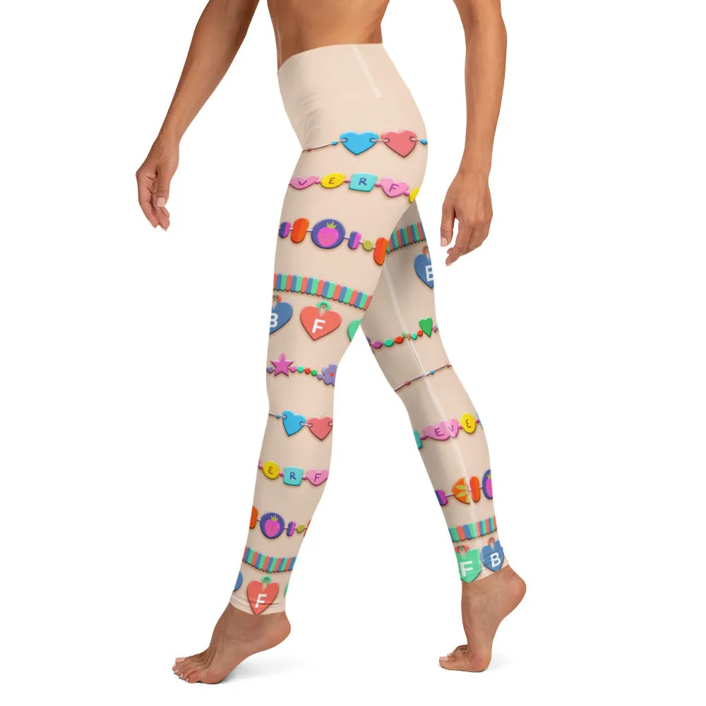 Friendship Bracelet Yoga Leggings