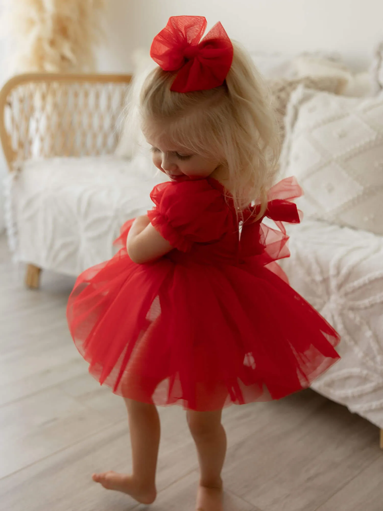Gabrielle romper - ruby red