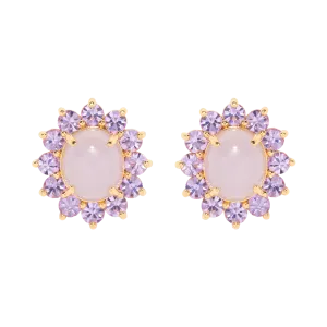 Georgie Stud Earrings in Violet
