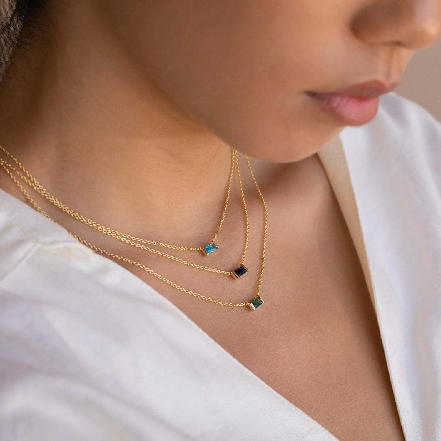 Gold Necklace for Women,Dainty Gold Necklace 14K Gold Plated Cubic Zirconia Pendant Necklace Diamond Choker Necklace for Women Cute Crystal Necklaces Aesthetic Gold Jewelry Birthday Gift