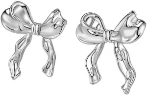 Gold Sliver Bow Stud Earrings Ribbon Cute Bowknot for Women Christmas Party Wedding Jewelry