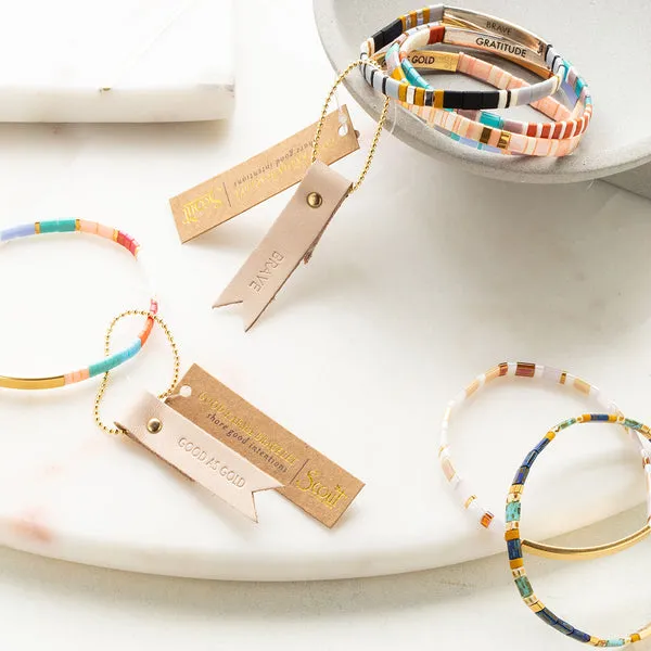Good Karma Miyuki Bracelet: Brave