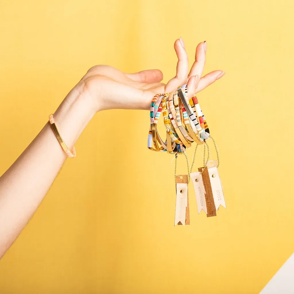 Good Karma Miyuki Bracelet | Gratitude - Amber/Gold