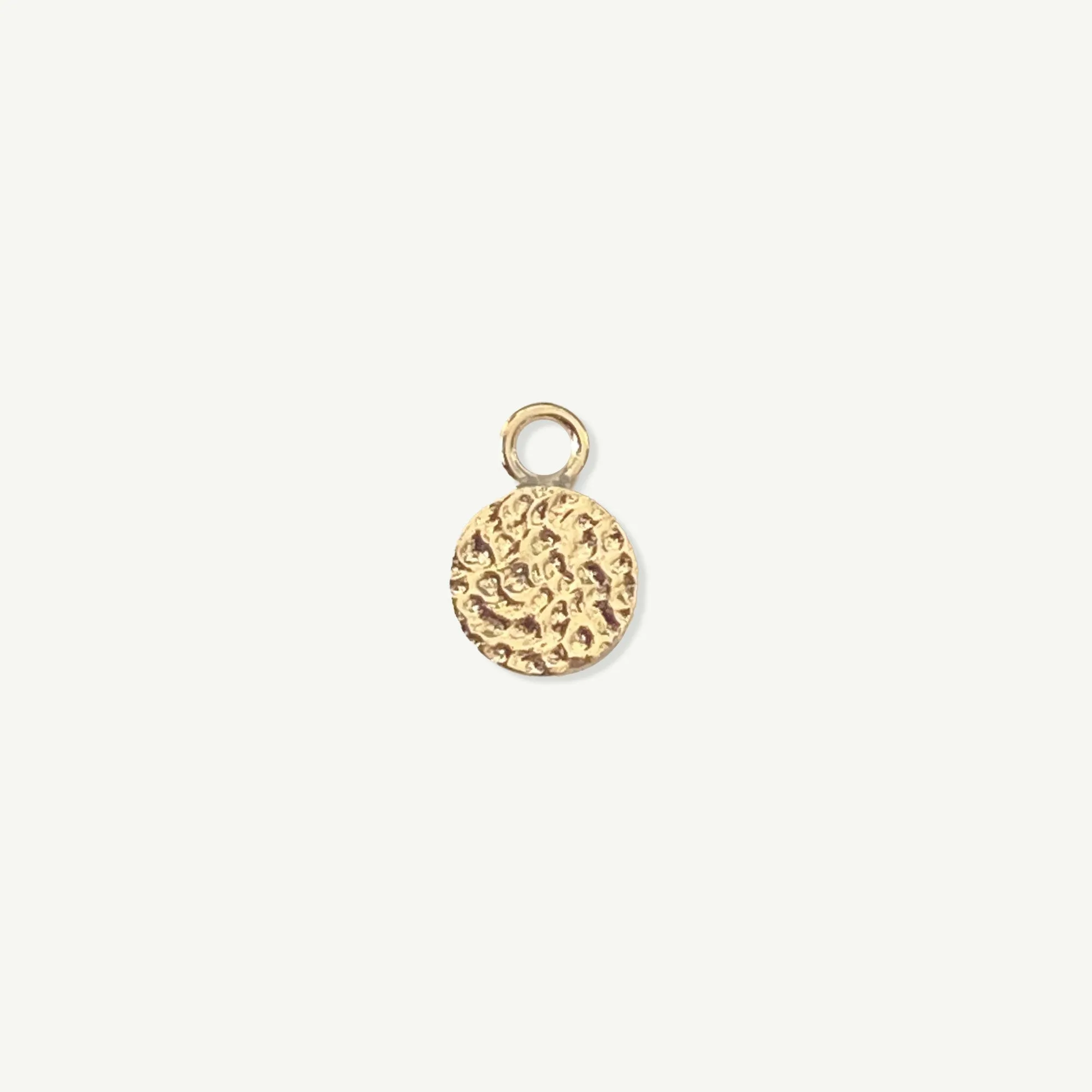 Hammered Circle Charm