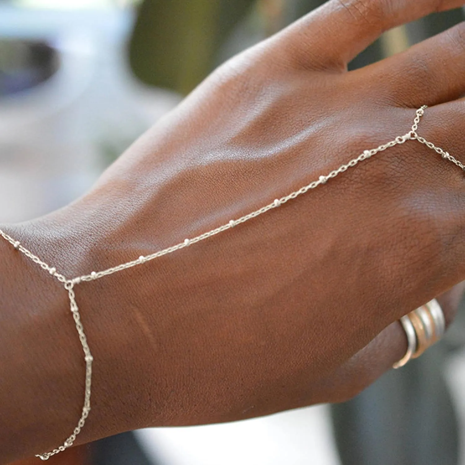 Hand Chain Bracelet for Women Dainty Gold Bracelets Trendy Ring Bracelet Hand Chain Hand Jewelry Gifts for Women