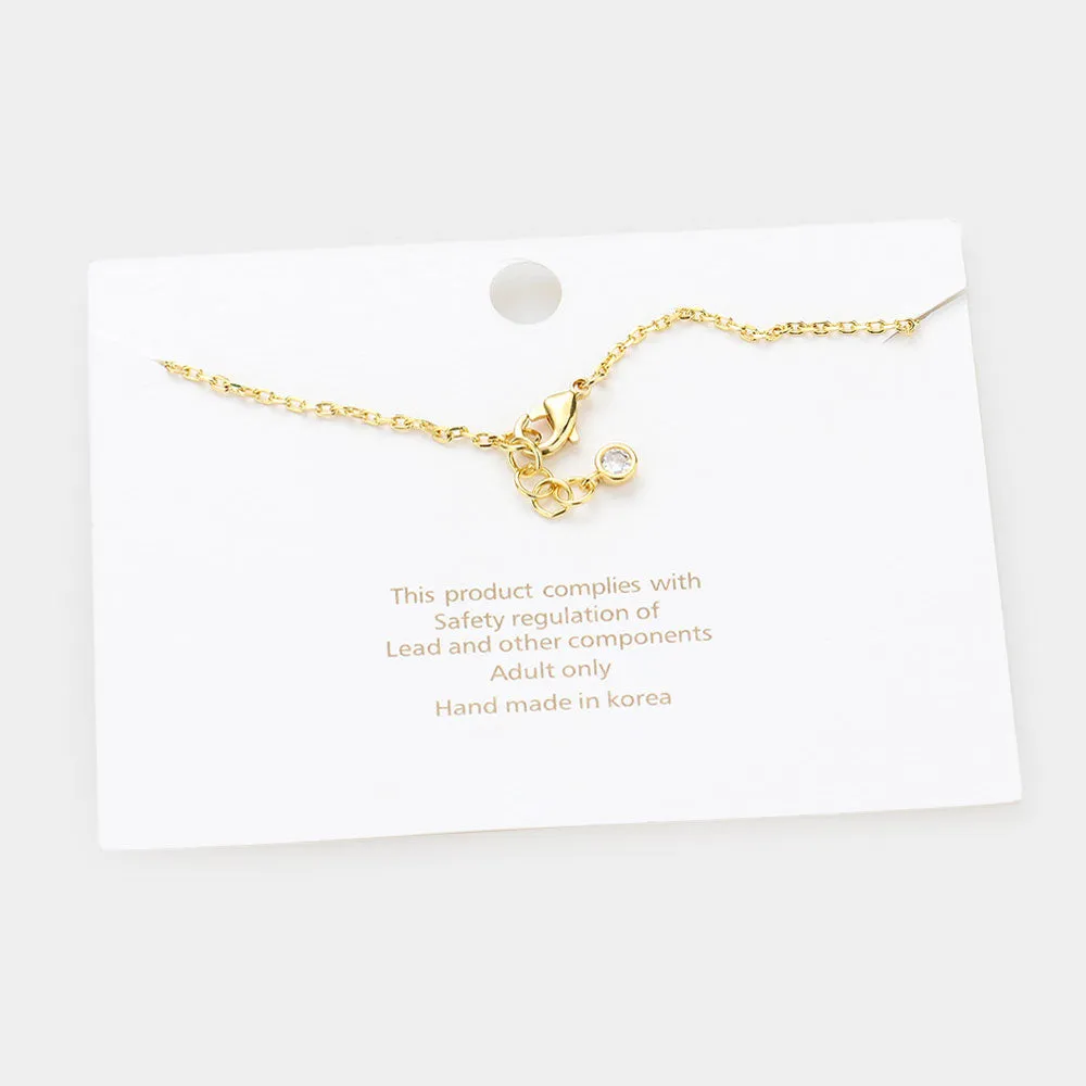 iLLASPARKZ -O- Gold Dipped Metal Monogram Charm Bracelet
